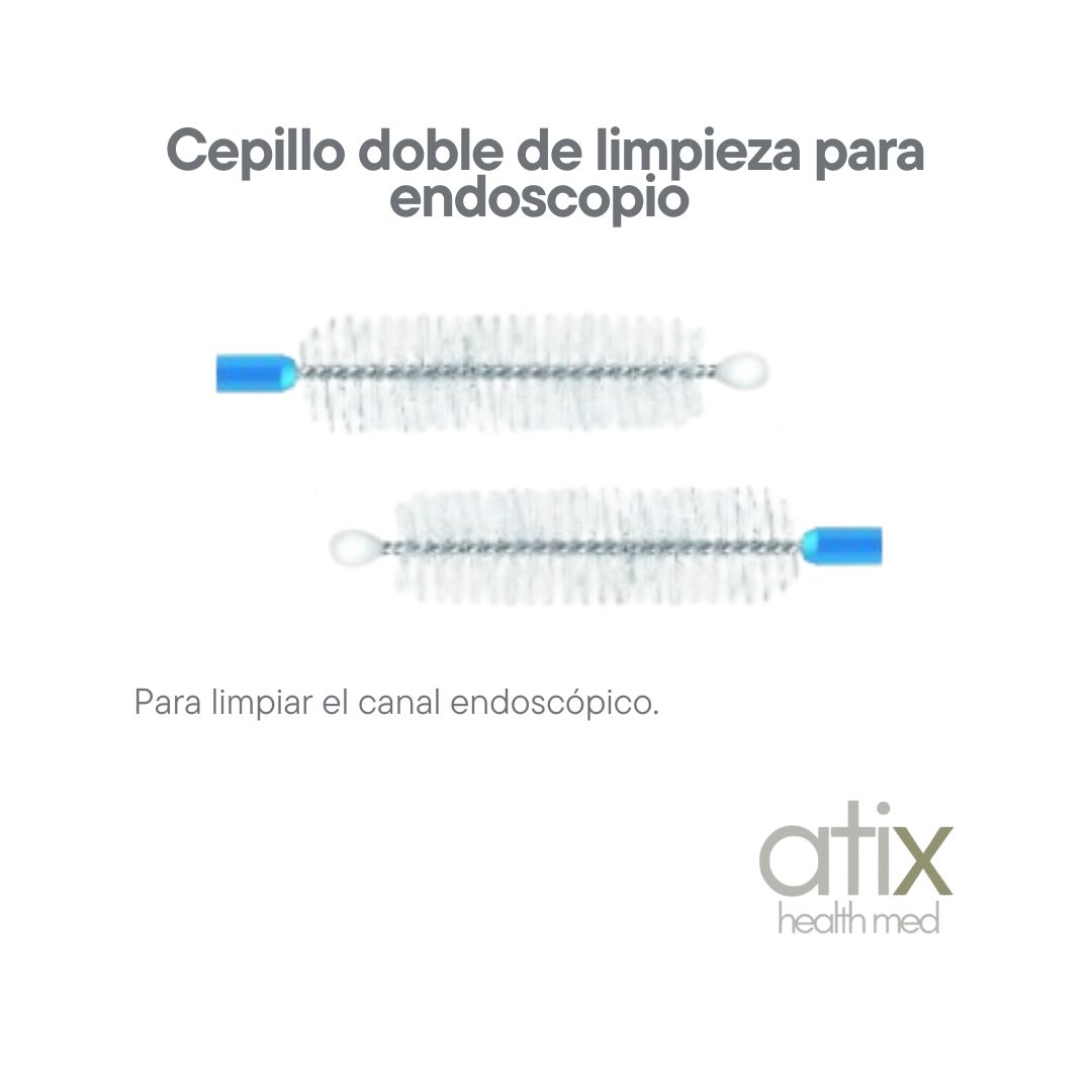 Cepillo doble de limpieza para endoscopio Cepillo doble de limpieza para endoscopio