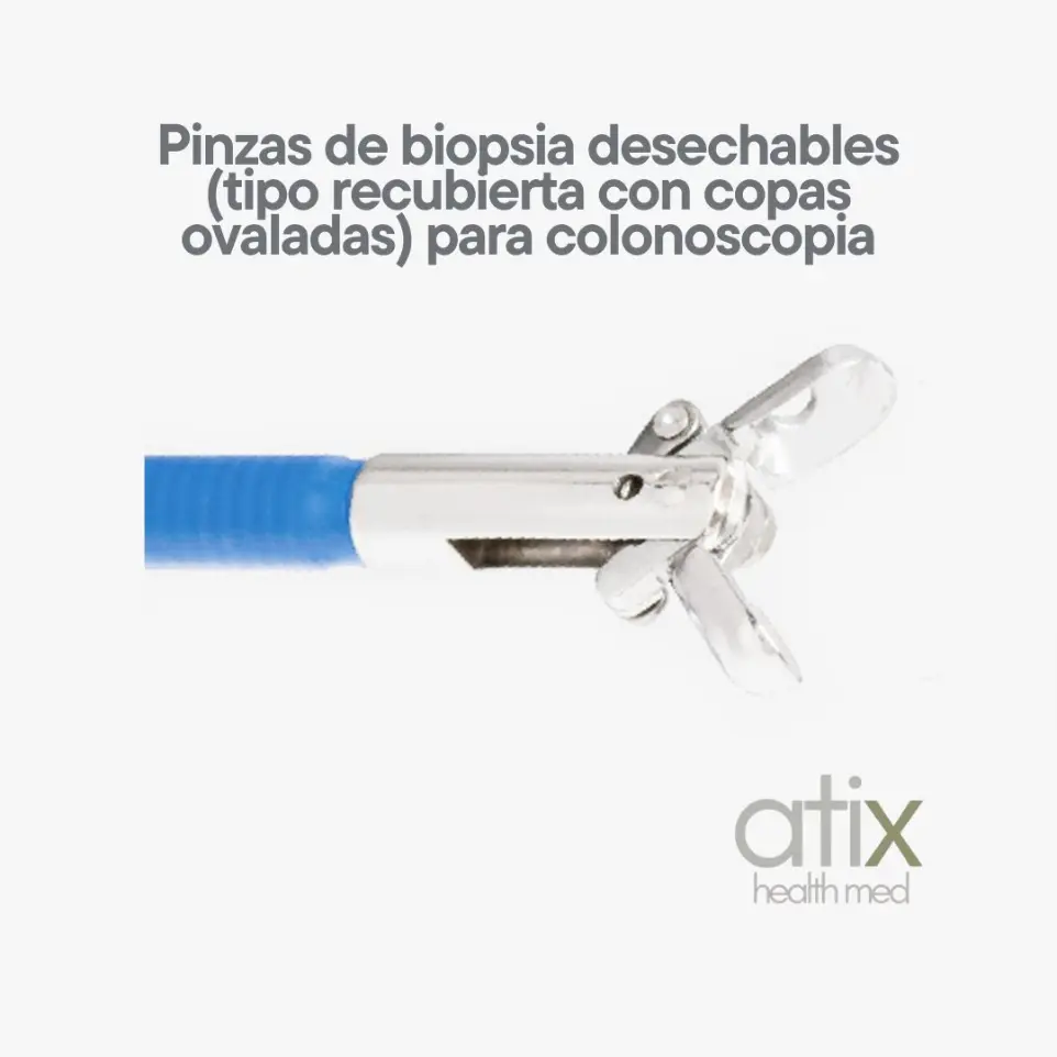 Pinzas de biopsia desechables tipo copa ovalada para colonoscopia, marca ALTON, modelo AC-AF-D2423BT. Pinzas de biopsia desechables tipo copa ovalada para colonoscopia marca ALTON