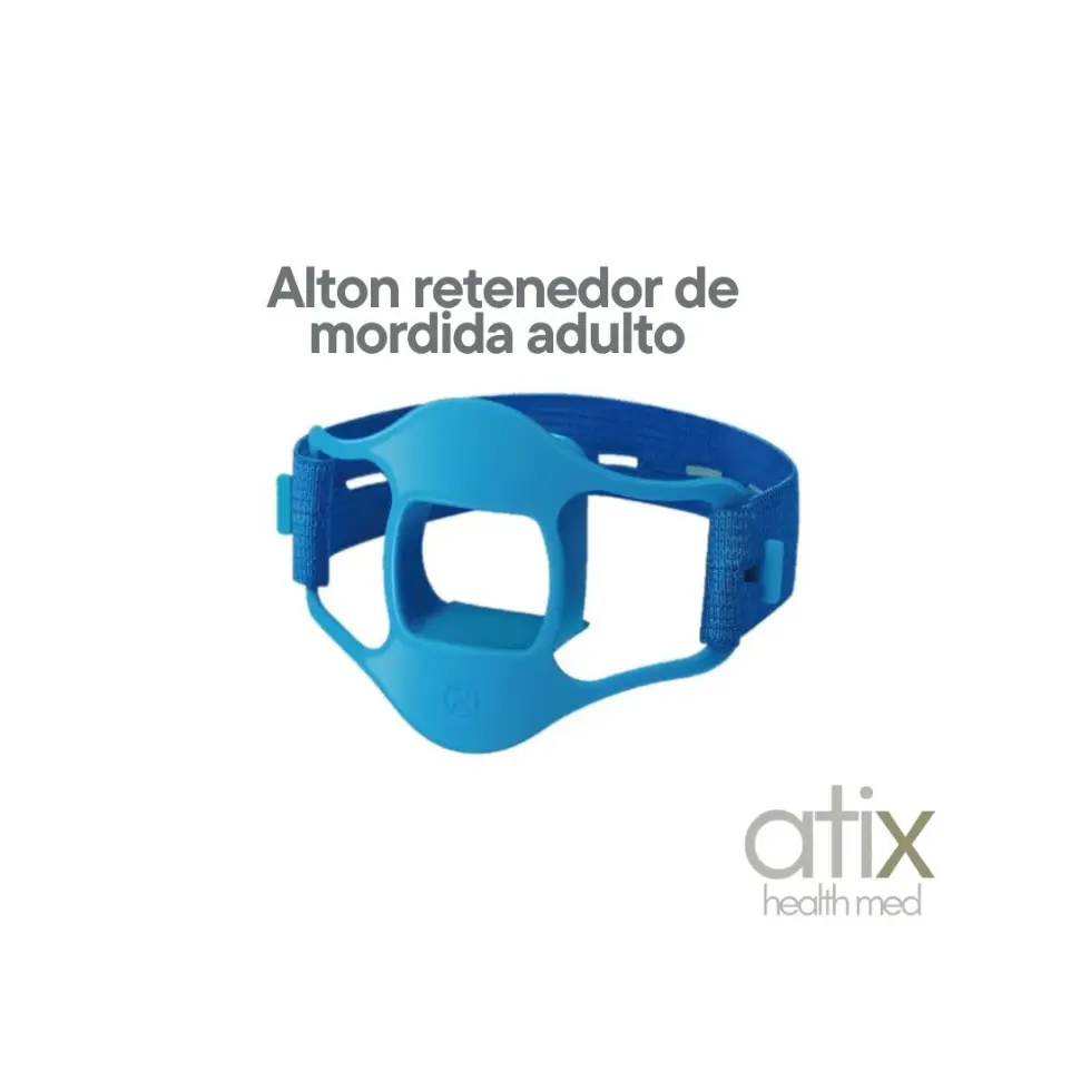 Detalle anatómico del retenedor de mordida para adultos ALTON Retenedor de mordida adulto ALTON modelo AC-AF-GBW para endoscopia