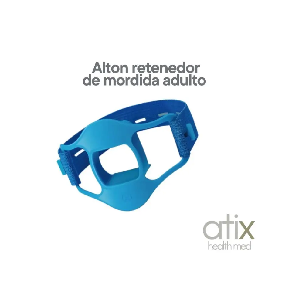 Detalle anatómico del retenedor de mordida para adultos ALTON Retenedor de mordida adulto ALTON modelo AC-AF-GBW para endoscopia