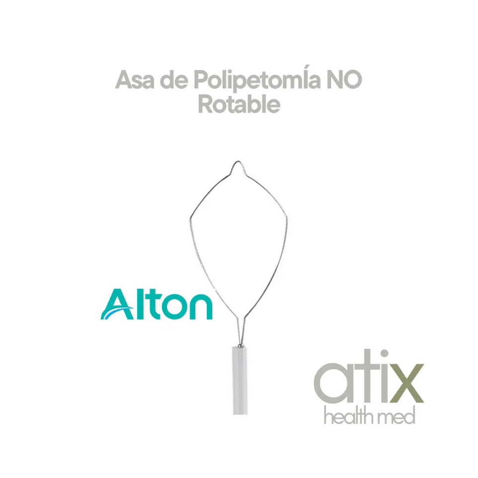 Alton Asa de polipectomía no rotable con o sin alta frecuencia para colonoscopia, diseñada para la resección precisa y segura de pólipos en procedimientos endoscópicos.