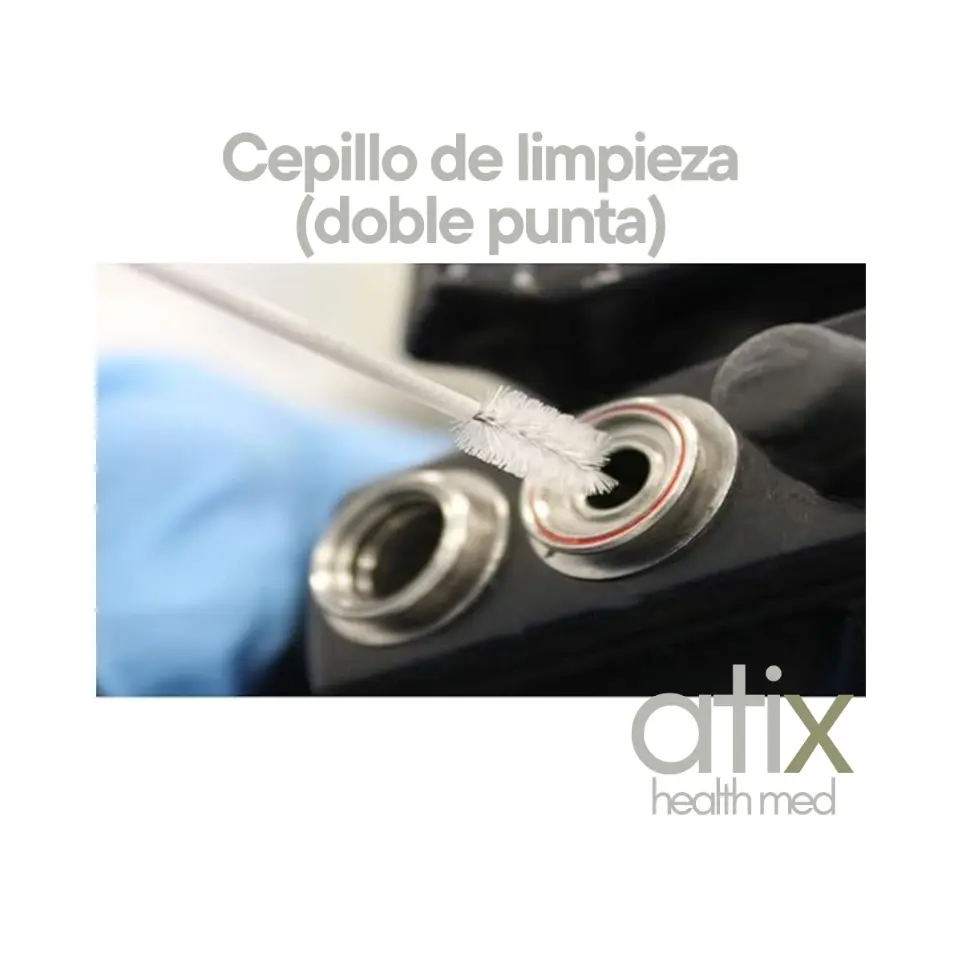 Cepillo de limpieza doble punta para endoscopia Alton, limpieza de canales internos de endoscopios