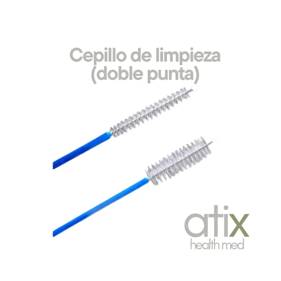 Cepillo de limpieza doble punta para endoscopia Alton, limpieza de canales internos de endoscopios