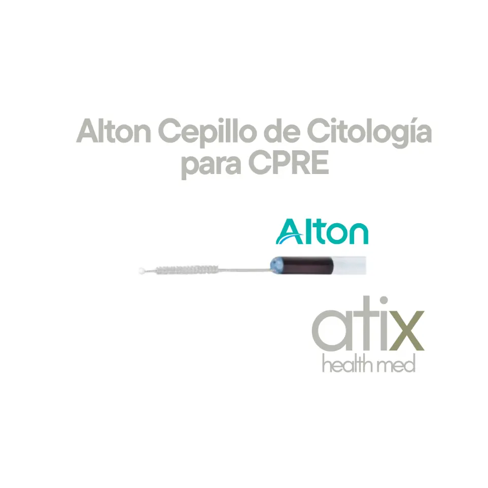 Cepillo citológico para CPRE con cabezal circular y cerdas de rigidez óptima