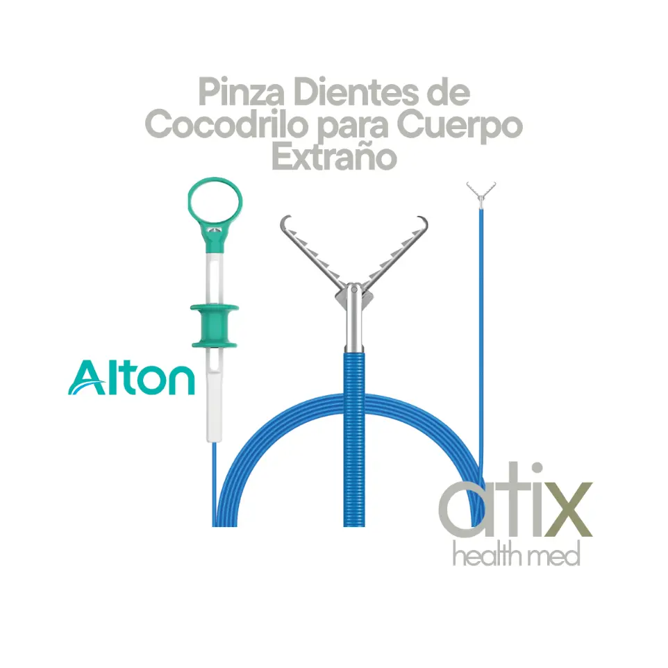 Pinza Alton Dientes Tipo Cocodrilo para endoscopia y procedimientos quirúrgicos