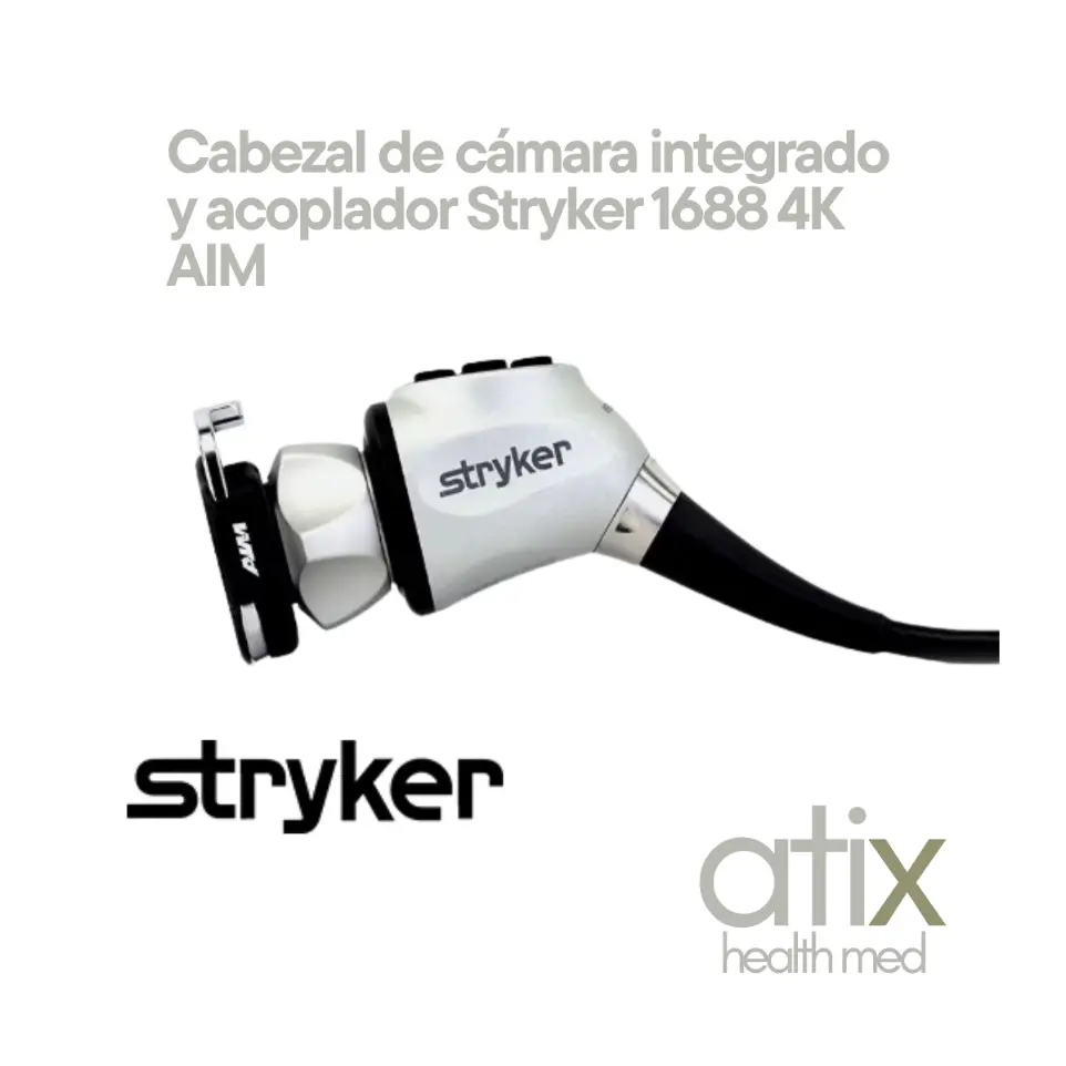 Cabezal de cámara Stryker 1688 4K AIM con calidad de imagen 4K Cabezal de cámara integrado y acoplador Stryker 1688 4K AIM