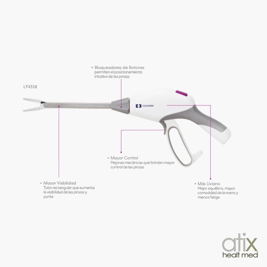 Covidien Sellador/divisor abierto LigaSure Impact™ mandíbula grande