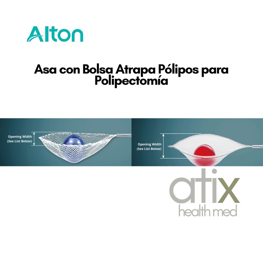 Alton Asa con Bolsa Atrapa Pólipos para Polipectomía