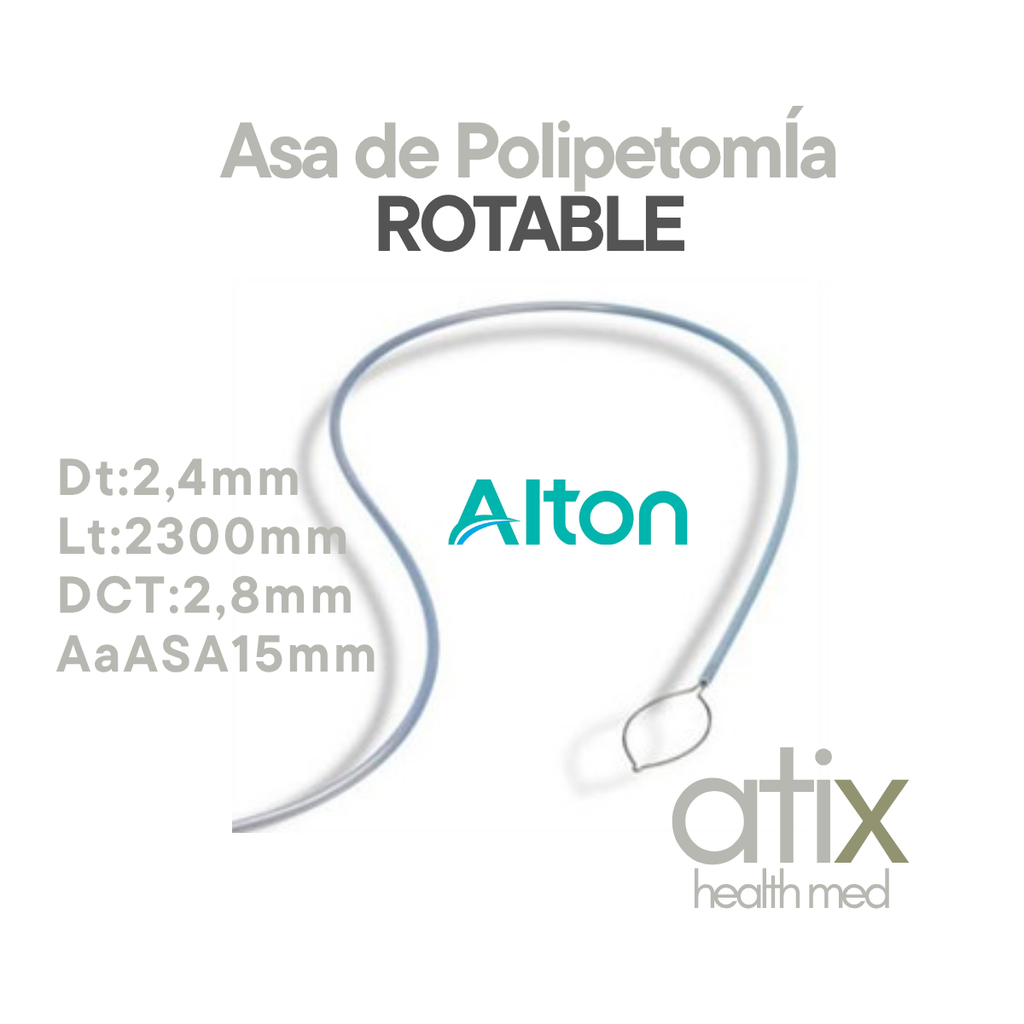 Alton Asa de Polipectomia Rotable Para Colonoscopia
