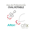 Alton Asa de Polipectomía OVAL ROTABLE para uso CON ALTA FRECUENCIA con lazo trenzado