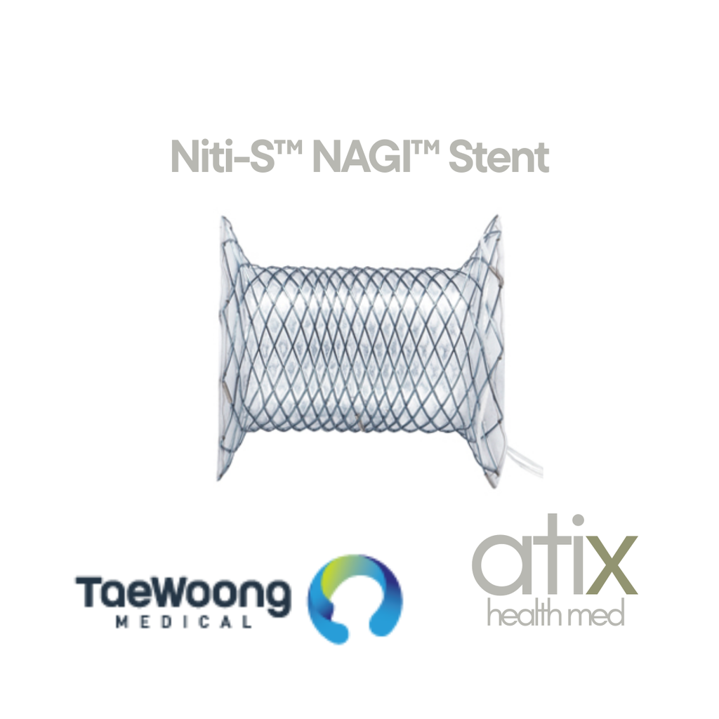 Taewoong Niti-S™ Stent de Pancreas AUTOEXPANDIBLE Flexible con Iintroductor NAGI (D:12MMX3CM9)