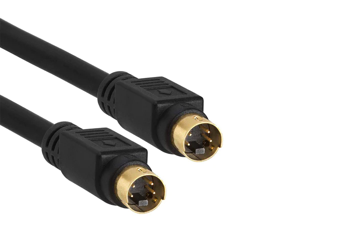 Cable S-Video SVideo (SVHS) chapado en oro de 4 pines