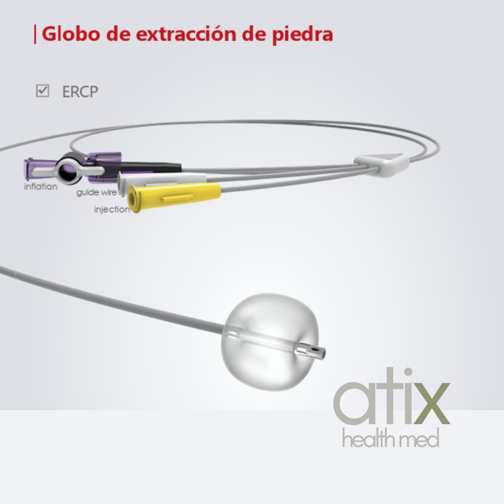 Vedkang Globo Extracción de Piedra/Catéter Triple Lumen uso Endoscópico