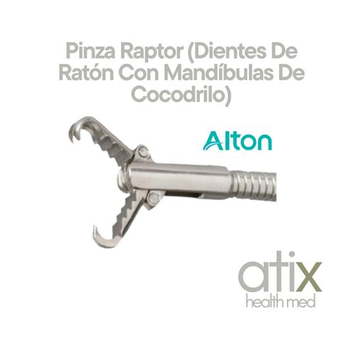 [AC-AF-D2423GJ] Alton Raptor Forceps (Mouse Teeth with Crocodile Jaws) for Foreign Bodies