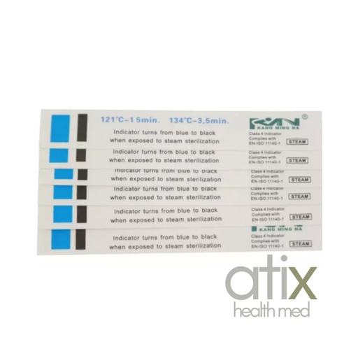 [AC- KMNSC-CLASS4-ES00008] KMN Tira Indicadora para Esterilización a Vapor
