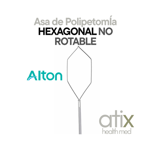 Alton Asa de Polipectomia Hexagonal NO ROTABLE uso CON ALTA FRECUENCIA para Colonoscopía